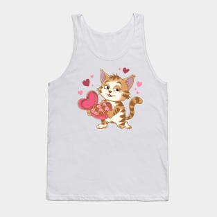 CUTE CAT FOR VALENTINE DAYA Tank Top